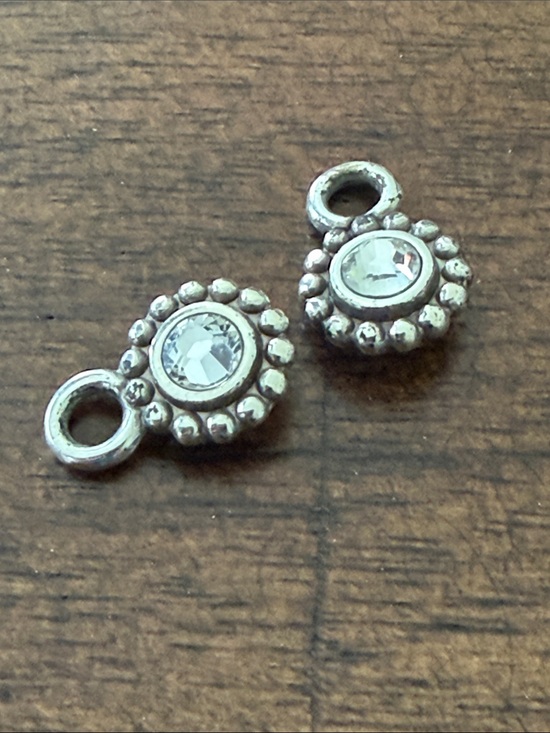 Jewelry - Brighton Clear Crystal Silver-Tone Drop Mini Charm Jewelry Set 2